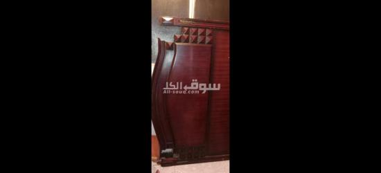 بيع سرير عرض١٦٠ بالمرتبة والملة الخشب - 4