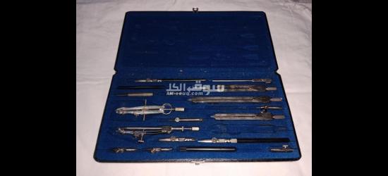 مجموعة ادوات هندسيه قديمه من السبعينات تحف الماني ماركة روترنج - ليرا - 7