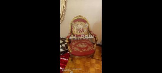 صالون اوبيسون فرنساوي شغل يدوي قديم حالة ممتازة رسمة المرضعه - 2