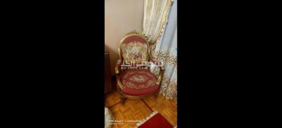صالون اوبيسون فرنساوي شغل يدوي قديم حالة ممتازة رسمة المرضعه - 6