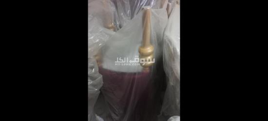 غرفة سفره مودرن اوف وايت ف جولد ونيش وبوفيه - 2