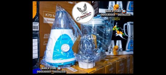 خلاط ميديا تك موتور نحاس 1.5 لتر 400 وات معاه 2 مطحنة ضمان سنتين MT-B16