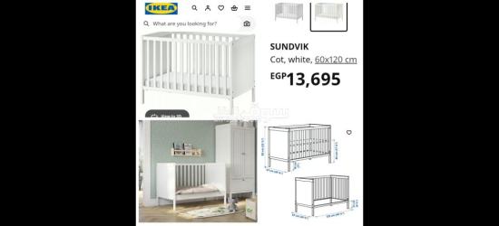 سرير ايكيا، سرير أطفال ايكيا، ikea baby cot, ikea cot - 11