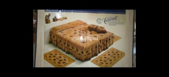 مفرش سرير كنج سيز تركي فاخر جديد