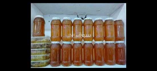 عسل نحل خام من منحلنا